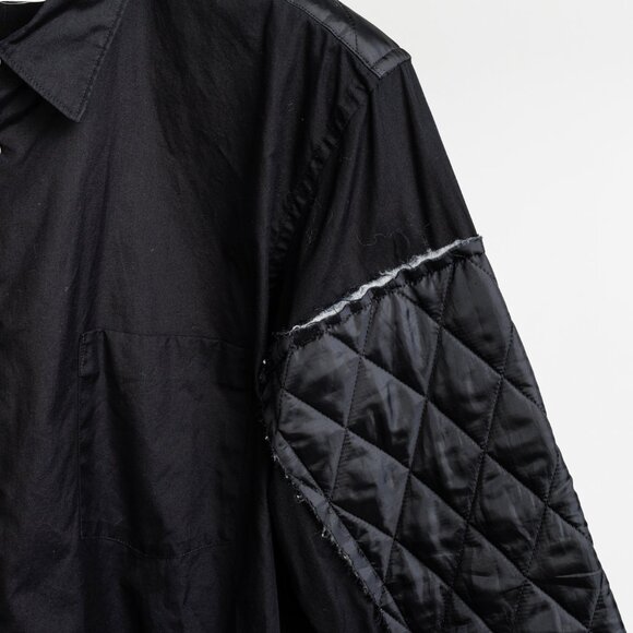 Comme Des Garçons Homme Plus 2017 Black Quilting Button Up Shirt - Picture 5 of 12